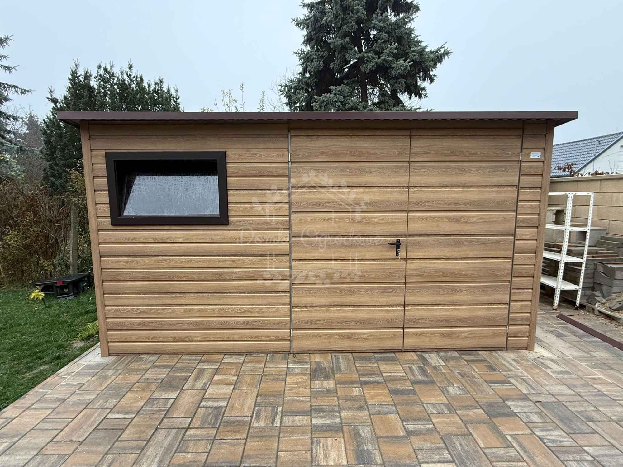 Domek ogrodowy 4x3m okno – winchester – drewnopodobny ID1227 Pabianice - zdjęcie 4