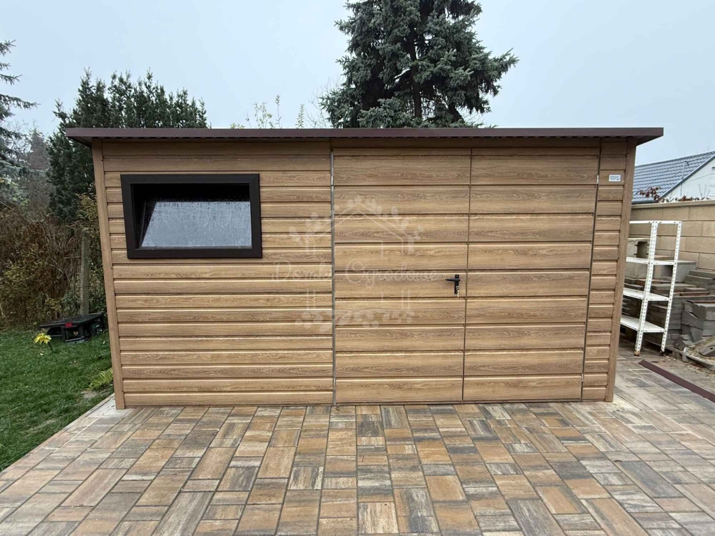 Domek ogrodowy 4x3m okno – winchester – drewnopodobny ID1227 Pabianice - zdjęcie 4