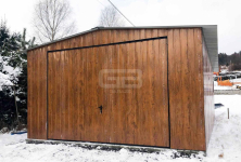 Garaż blaszany 5x8 wolnostojący Brama uchylna Okno drzwi Dach  GB176 Łomża - zdjęcie 8