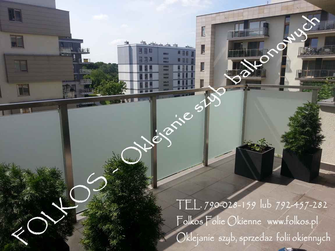 Oklejanie balkonów Warszawa Odolany Kasprzaka  okolice Folie na BALKON Bielany - zdjęcie 8