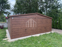 Garaż blaszany 6x5m - 2x brama uchylna - okno SO130 Chodzież - zdjęcie 5